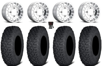 Method 412 15x6 Wheels Raw (5+1) 30'' Coyote Tires Can-Am Commander Maverick