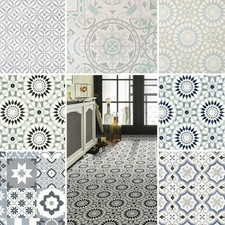 Patterned Tiles Candy Vinyl Flooring Realistic Lino Kitchen Bathroom 2m 3m 4m