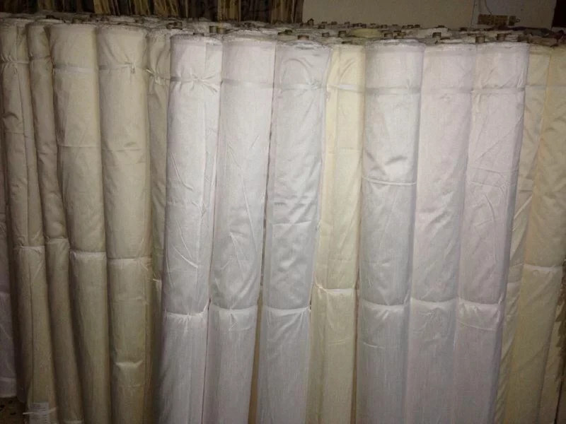 100 Percent Cotton Fabric WHITE . We do not sale by yard. only Roll ( 55 Yards)
