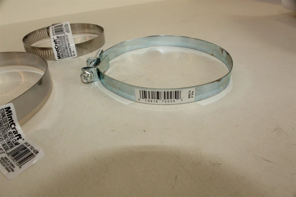 Abrazaderas 3" 4" y 5" 2 - Acero Inoxidable, 1 Galvanizado Lote de 3 Foto 4 de 4