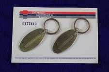 Nos Brass Chevy Key Rings Key Chains Fobs Accessory Bowtie Gm Truck Camaro Vette