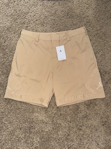 Jordan Golf DRI-FIT $80 Sport Golf Shorts Nike DZ0557-200 Hemp Khakis Size 35
