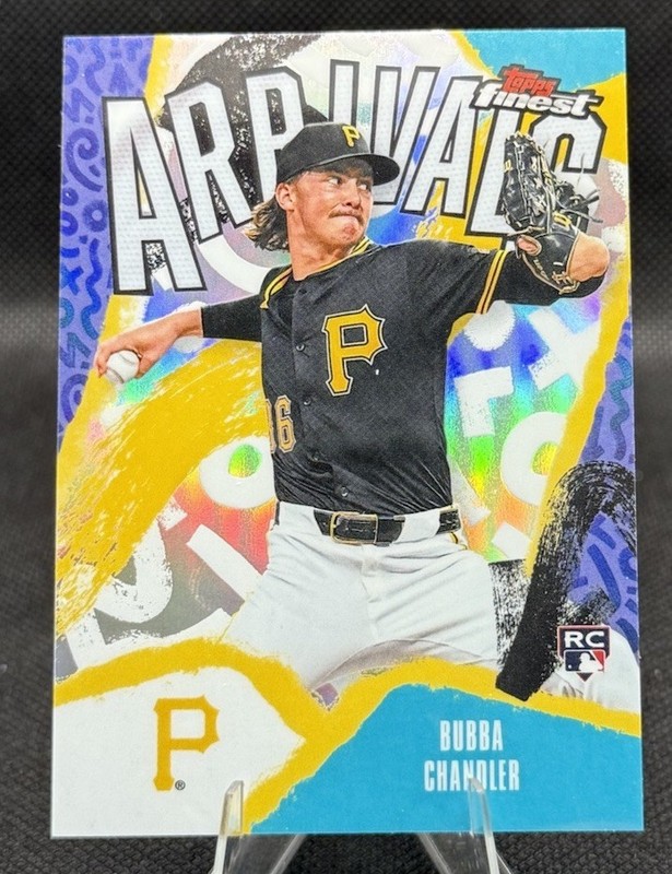 2026 Topps Finest - Bubba Chandler - #A-6 Arrivals Refractor Pittsburgh Pirates