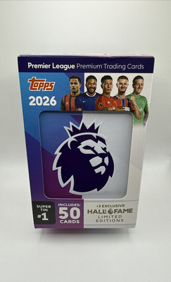 2026 Topps English Premier League DEBUT EDITION Hall of Fame Super Tin #1    
