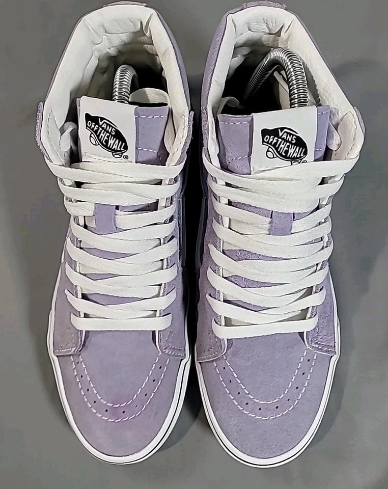 Vans Sk8-Hi Lavender Sneakers Womens 8 Men 6.5 Hi Tops Shoes Tennis Off The Wall - Image 2 of 4