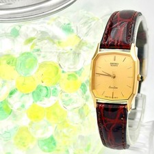 Excellent condition Battery SEIKO Exceline Women's Watch Rectangular Gold 7321 5