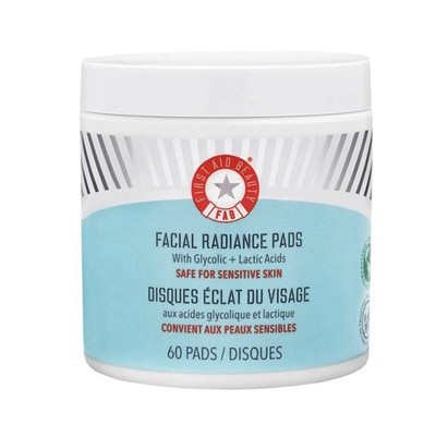 First Aid Beauty Facial Radiance Pads with Glycolic + Lactic Acids 60 Pads New