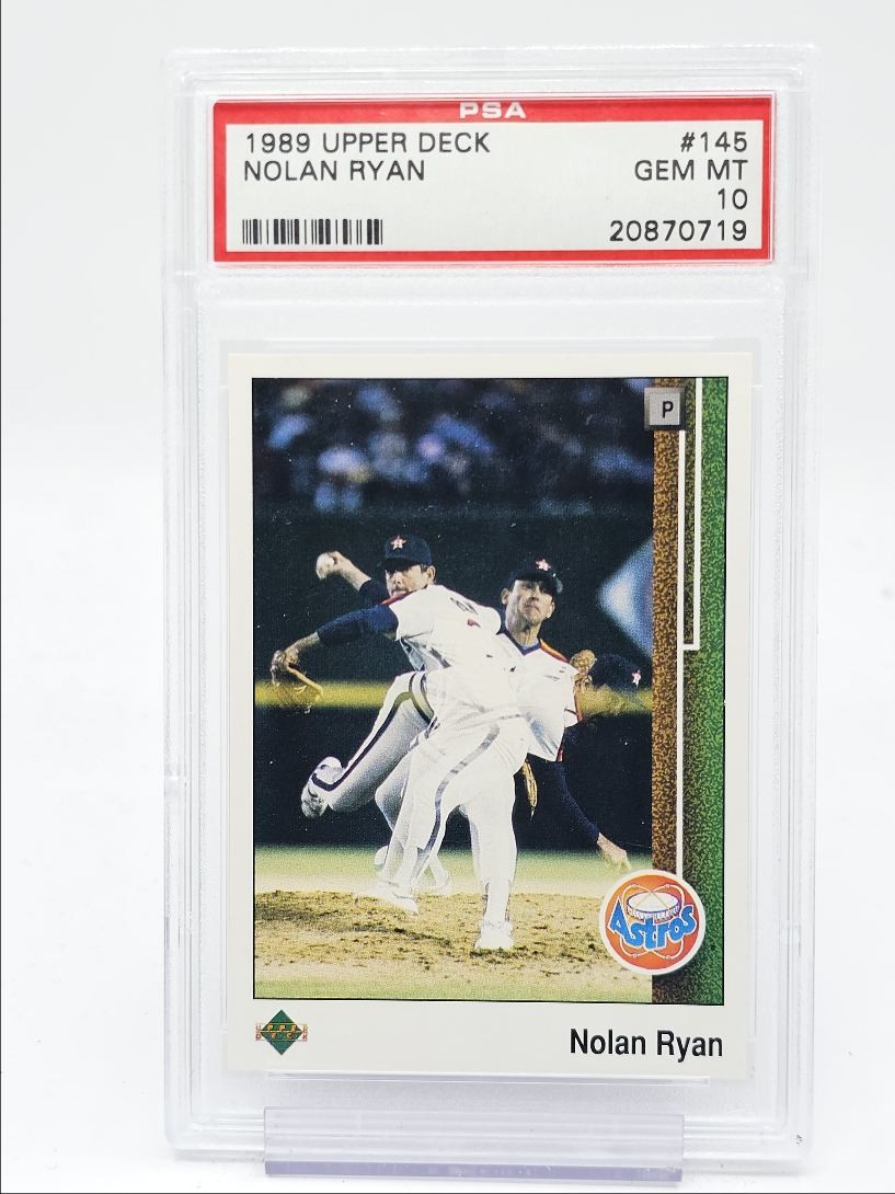 NOLAN RYAN 1989 UPPER DECK BASEBALL ASTROS #145 GEM MT PSA 10 Q0836