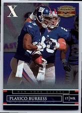 2007 Donruss Gridiron Gear Silver Holofoil Xs  Plaxico Burress 5 218/250