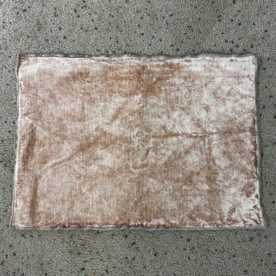 Crate & Barrel Velvet Pillow Cover in Rugby Tan 15 x 22 