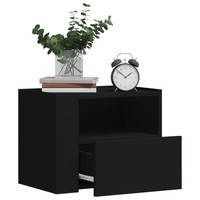 Wand-Nachttische 2 Stk. Schwarz 45X30X35 Cm