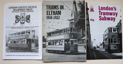 Straßenbahnen in Eltham, Londons Straßenbahn U-Bahn, LRTA Broschüren, LCC Trust Broschüre