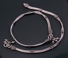925 sterling silver two line/layer snake chain anklets, foot bracelet ank146