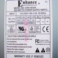 1PCS NEW ENHANCE ENH-0635A Power Supply 350W Freight Free