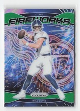 2024 Panini Prizm #4 Will Levis Fireworks Green Prizm B02