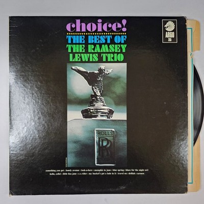 Ramsey Lewis Trio - Choice! Best Of LP Record 1964 Argo Jazz Soul 33 RPM