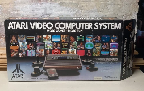 Near Mint Vintage ATARI Video Computer System CX-2600A New in Box Manuals