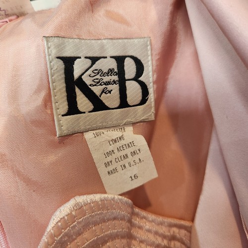 Stella Louise per KB donna 2 pezzi abito giacca tuta rosa stile anni 50 taglie forti 16 - Foto 3 di 9