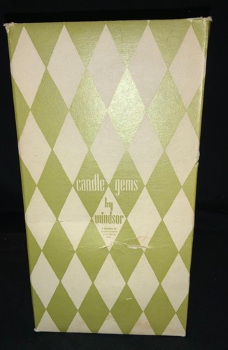 VINTAGE UNUSED ‘CANDLE GEMS BY WINDSOR’ - CHENILLE PIXIE SANTA/GLITTER CANDLE - Picture 11 of 12
