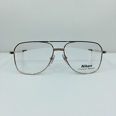 New Vintage Nikon Titanium 4320 Eyeglasses C. Black & Gold New Vintage Nikon Titanium 4320 Eyeglasses C. Black & Gold
