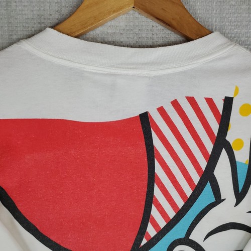 VTG 1991 ACME CLOTHING USA Size XL Mens T Shirt Bugs Bunny Surfs Up 2 Sided - Picture 14 of 16
