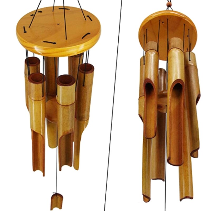 Natural Bamboo Tube Multi Tubes Wind Chimes for Outside Decoration Tuned Elegant eBay