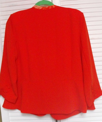 Women's "CAbi." Size: 10, Crossover Jane Jacket- Grenadine or Coral - Picture 5 of 7