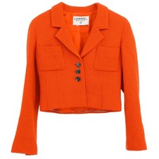 Chanel Single Breasted Jacket Orange 143793
