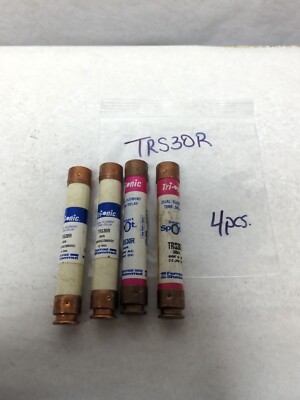 FERRAZ SHAWMUT,TRS30R,TRI-ONIC 30 AMP FUSE LOT F 4 PRE-OWNED