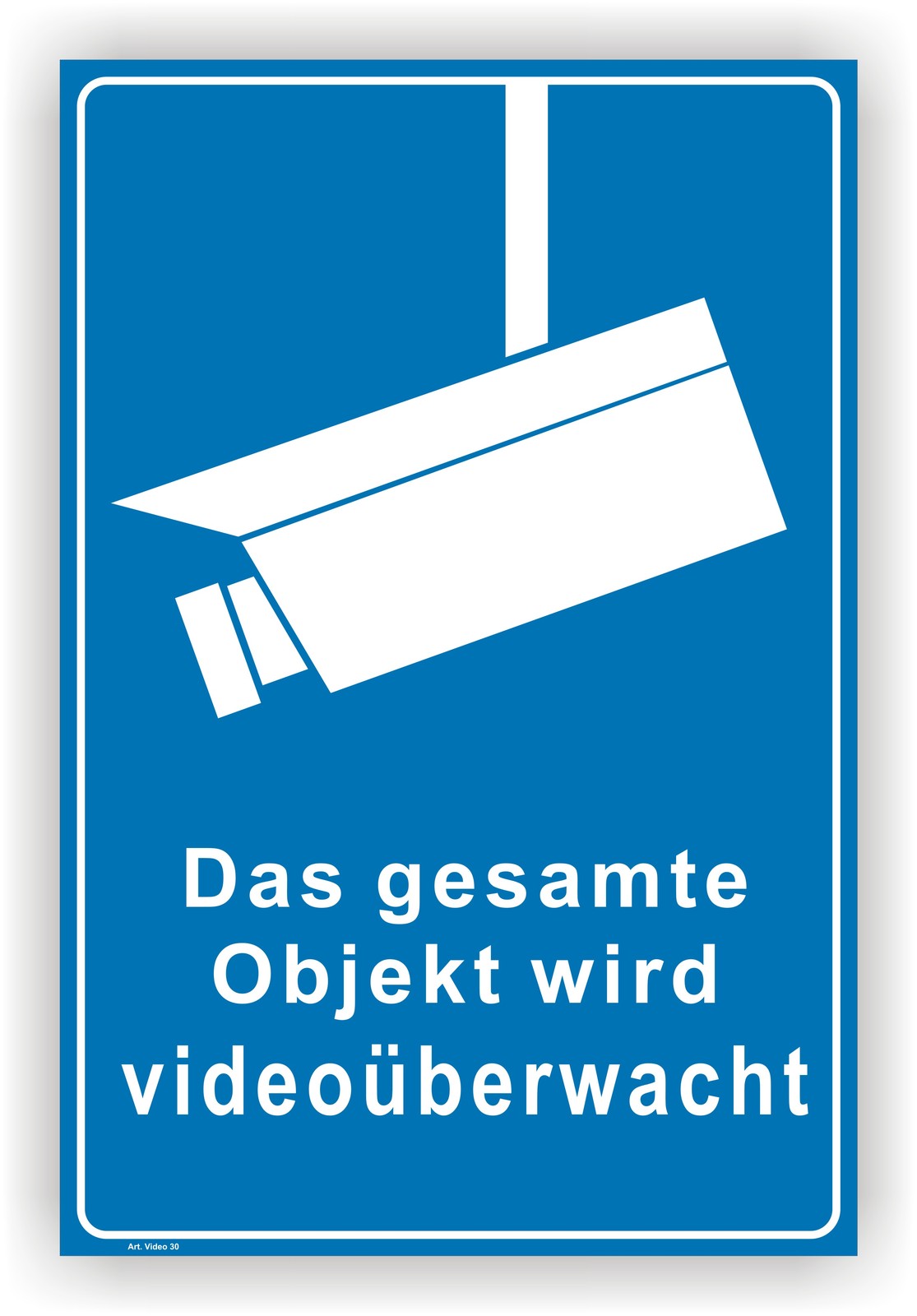 Piktogramm Video überwacht mit einem Klebepad Piktogramm Video überwacht mit einem Klebepad