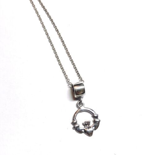 Connemara Marble and Marcasite Sterling Silver Claddagh Connemara Marble and Marcasite Sterling Silver Claddagh