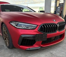 Front Bumper Tow Hook License Plate Mount Bracket Kit For BMW M8 2019 - 2025 New