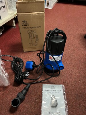 Electric Submersible Water Pump Clean Dirty Flood Garden Pond Gardens  1100W UK
