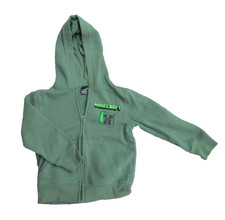 Minecraft Mad Engine Boy's Green Long Sleeve Hooded Sweatshirt-Youth XS 4/5 112
