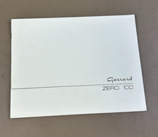 Garrard Zero 100 Turntable Manual D-308