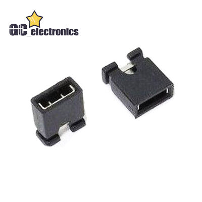 50-200pcs 2mm Micro Jumper Cap Pin Header Links Circuit Board Shunts Open Type