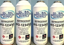 HFO, R1234yf, Refrigerant Automotive A/C, 4 Can Recharge Kit