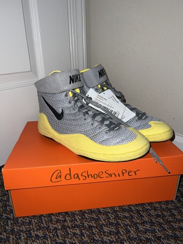 Nike Inflict 3 Wrestling Shoes Yellow Grey EBay nike-inflict-3-wrestling-shoes-yellow-grey-ebay