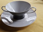 Rosenthal Secunda Grau Suppentasse + Untertasse 