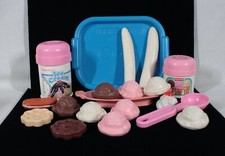 RARE VINTAGE FISHER PRICE PRETEND PLAY FUN WITH FOOD ICE CREAM PLAYSET 21 PCS