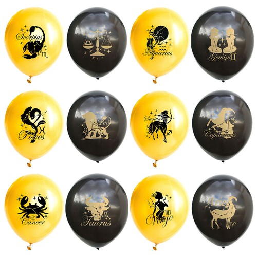 15 Pezzi Palloncini Zodiacali Combinazione Bimbo Sposa Fidanzamento Festa Decorazioni - Foto 3 di 12