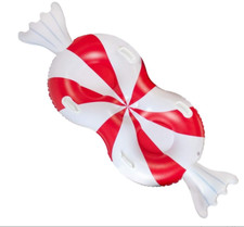 72 x 30 Peppermint Candy Double Snow Tube   Heavy-Duty PVC, -25 C,400lbs,