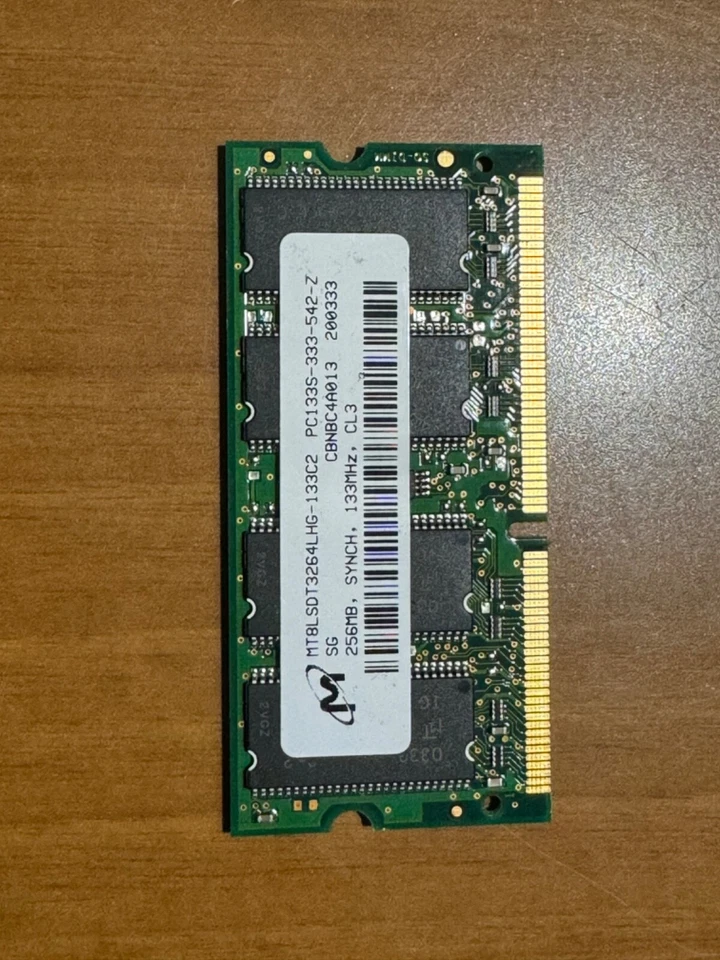 Apple 133 MHz 256 KB PC133S CL3 Notebook Memoria usada M8206G/B iMac G4 Foto 2 de 2