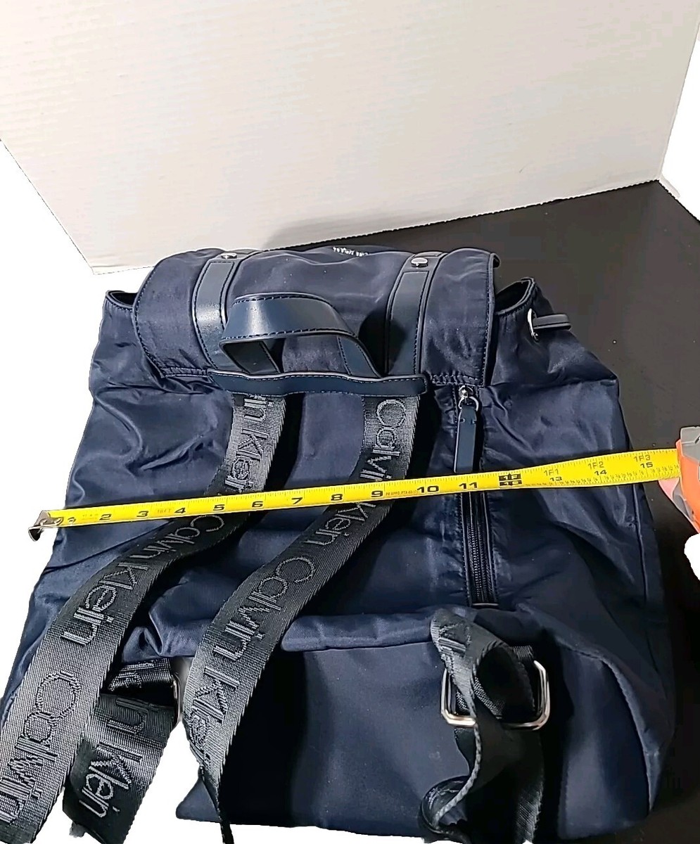 Calvin Klein Teodora Cargo Backpack Navy Blue/Silver Hand 