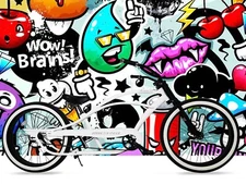 26" Wheels White Steel Stretch Beach Cruiser Fat Tires Single Speed Gift Bicycle