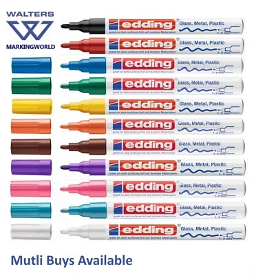 Edding 751 Fine Paint Marker Pen | 1-2mm Tip | All Colours & Metallics | 1 Pen