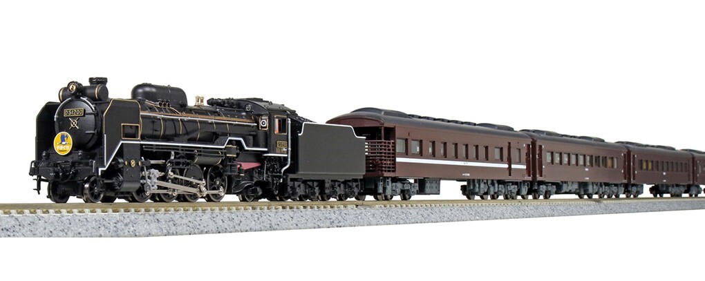 KATO N Gauge 10-1499 D51 200 + Series 35 SL Yamaguchi 6-car