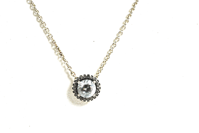Pandora Sterling Silver Round CZ Sparkle Halo Pendant Necklace | eBay