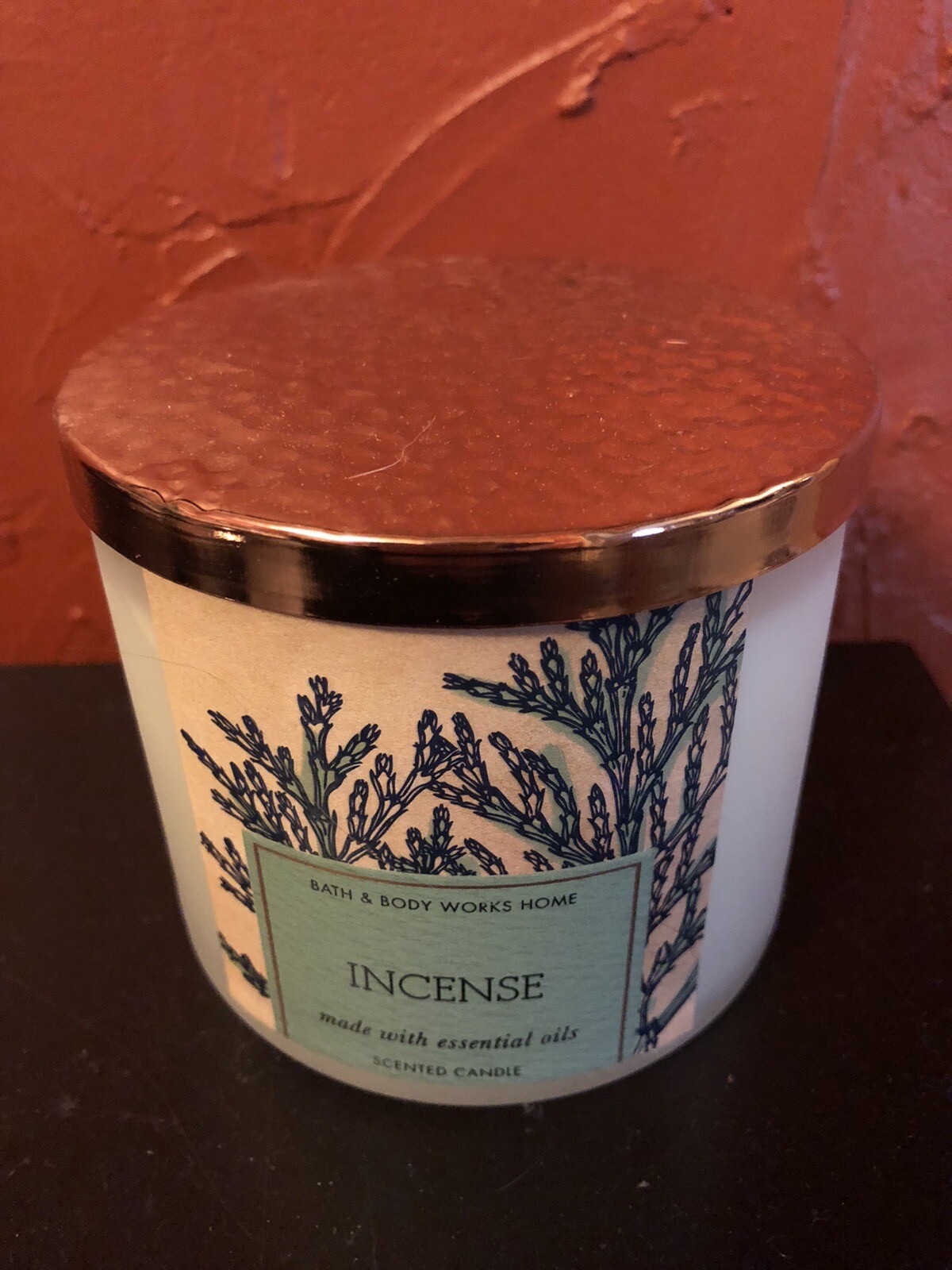 NEW Bath & Body Works White Barn INCENSE Essential Oil 3Wick Jar