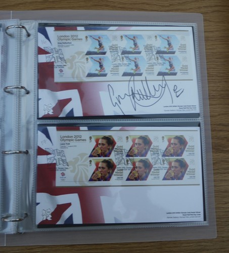 LONDON 2012 OLYMPIC GAMES - GOLD MEDAL WINNERS FDC COLLECTION - SOME ARE SIGNED - Picture 12 of 24
